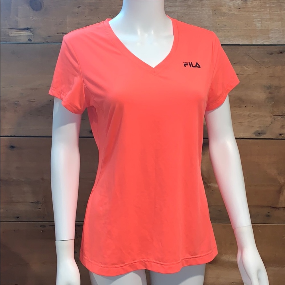 Fila Coral V-Neck Short Sleeve Tee